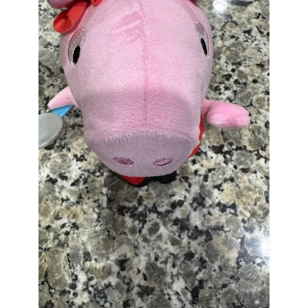 Peppa Pig Singing Plush Stuffed Animal Red Music Note Dress Microphone 13 Inch